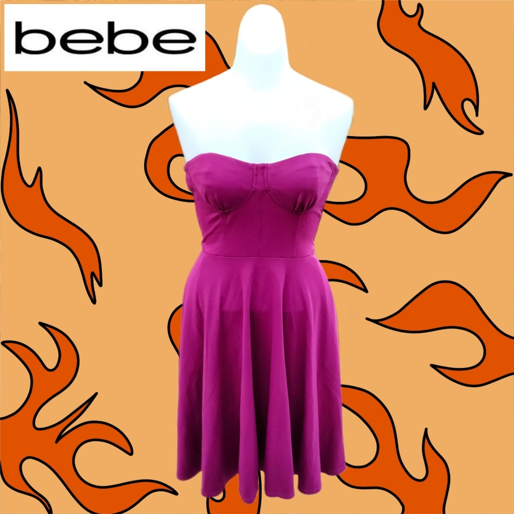 Bebe Fuchsia Minidress With Pockets - image 1